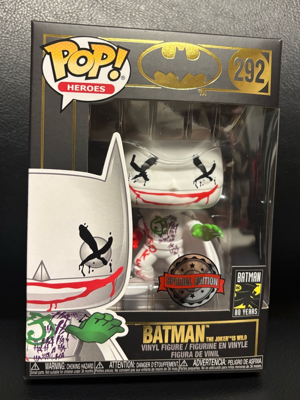 Funko Pop! Heroes: DC Comics - Batman (The Joker is Wild) #292 Special Edition